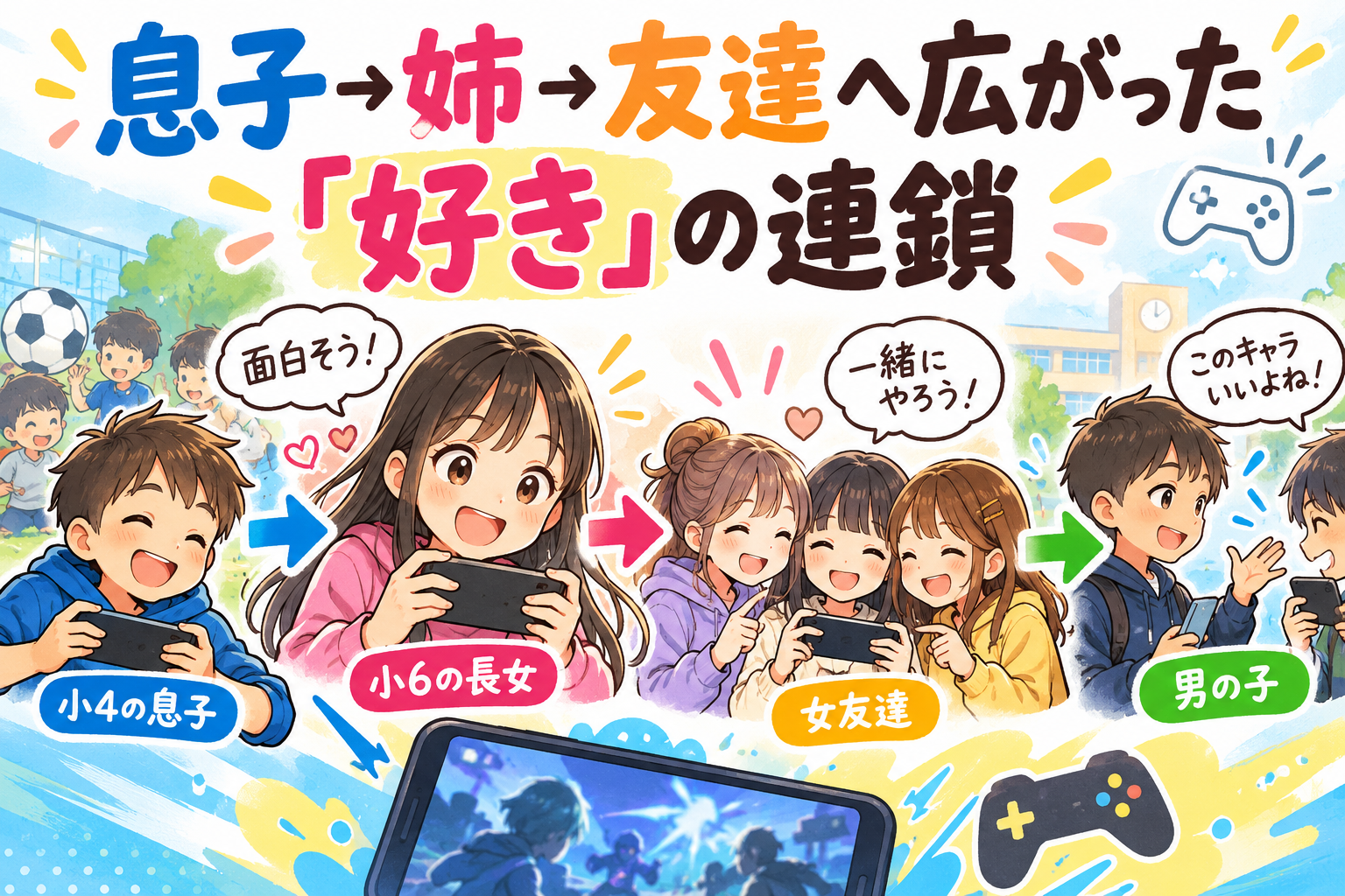 ゲームで広がる「好き」の連鎖