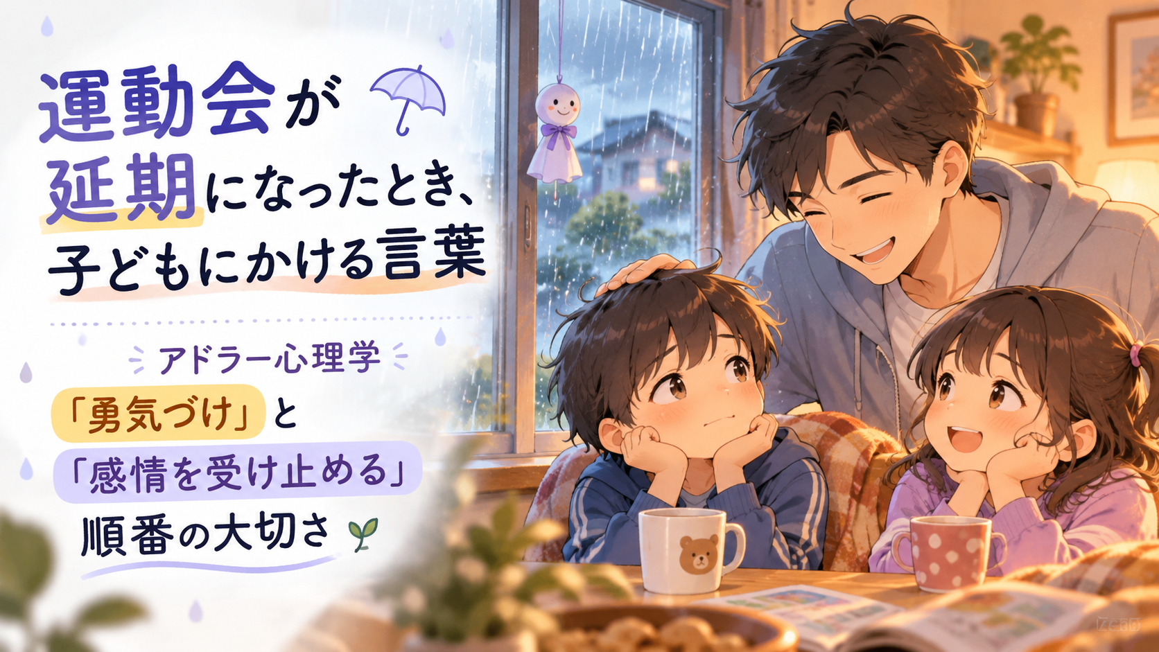 雨の日の家族と心を支える言葉